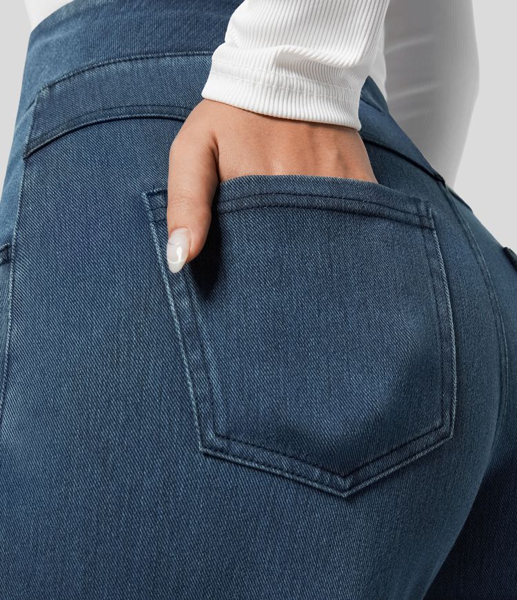 Evie | Pantalon Élastique Taille Haute