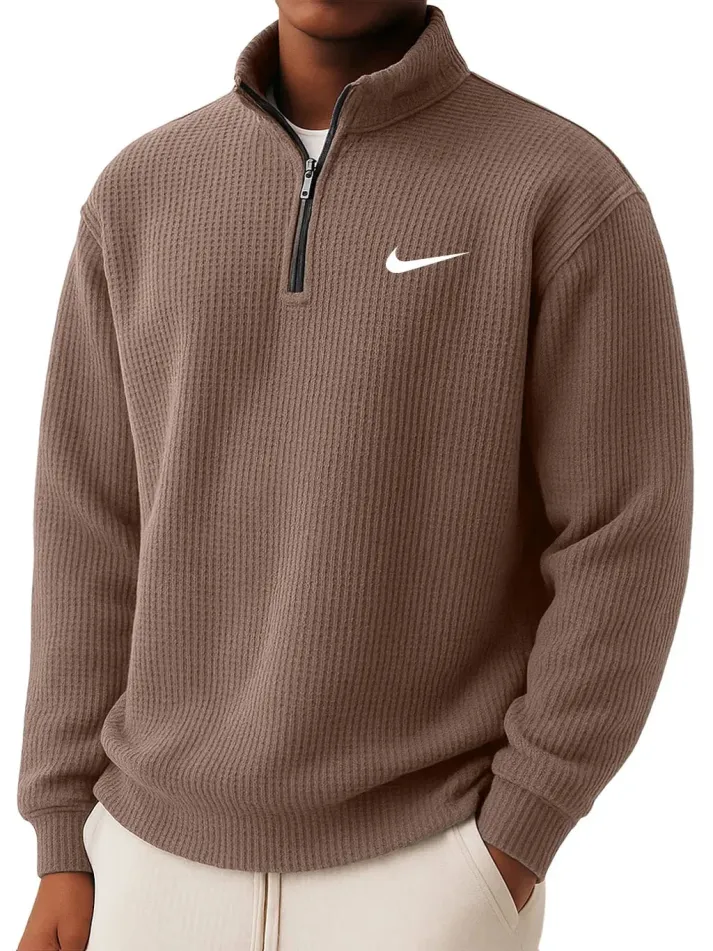 Léo | Pull en maille avec col zippé | 1 acheté = 2 offerts