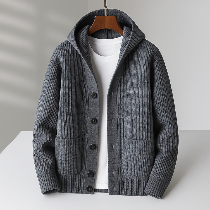 Gabriel | Cardigan Côtelé Élégant
