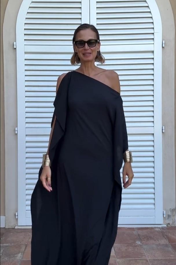 Calyra | Robe Caftan Fluide Asymétrique