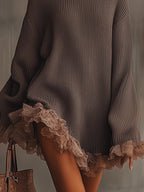 Élodie | Robe Pull à Volants