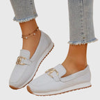 Ambre – Chaussures à bout rond avec boucle et semelle légère