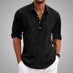 Louis – Chemise ample à manches longues avec col boutonné