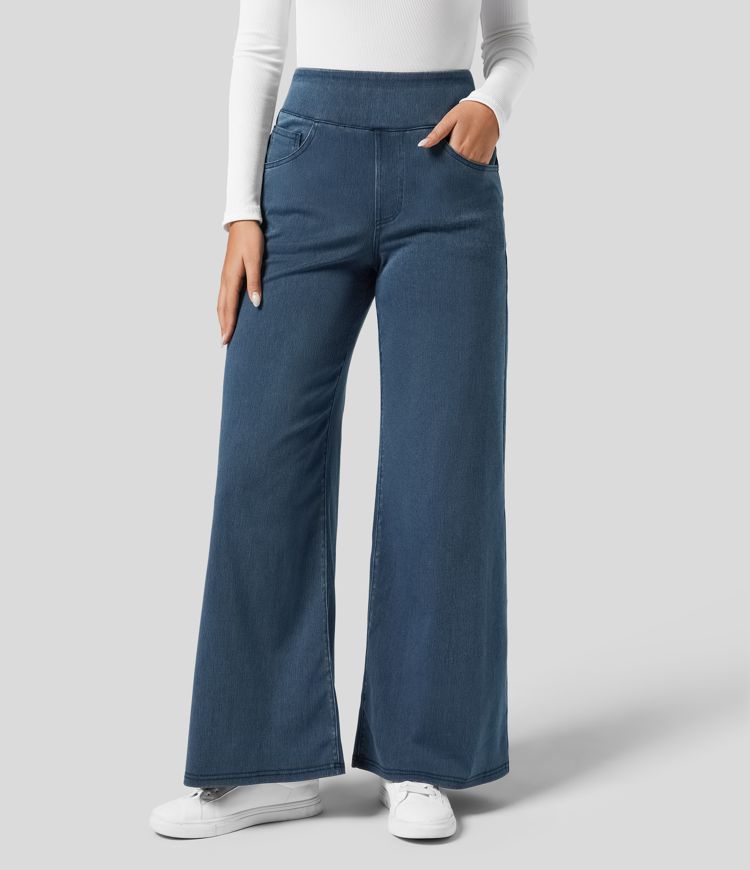 Evie | Pantalon Élastique Taille Haute