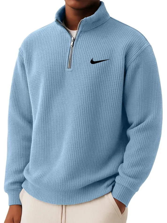 Léo | Pull en maille avec col zippé | 1 acheté = 2 offerts