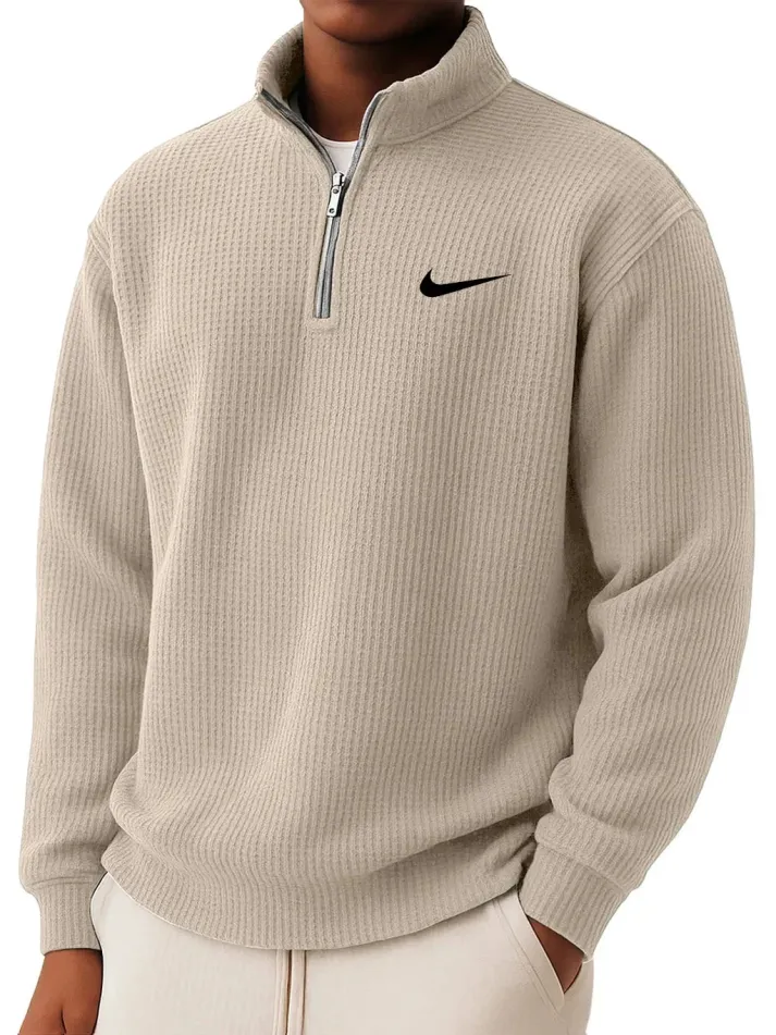 Léo | Pull en maille avec col zippé | 1 acheté = 2 offerts
