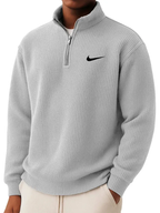 Léon | Pull en maille avec col zippé | 1 acheté = 1 offert