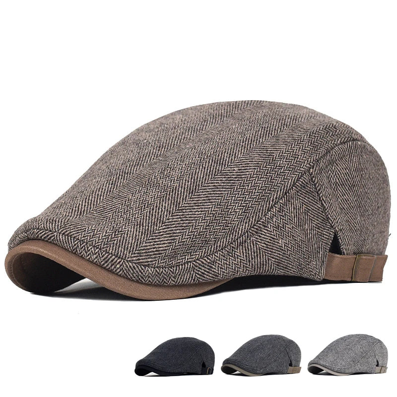 Étienne | Casquette Élégante à Motif Chevron