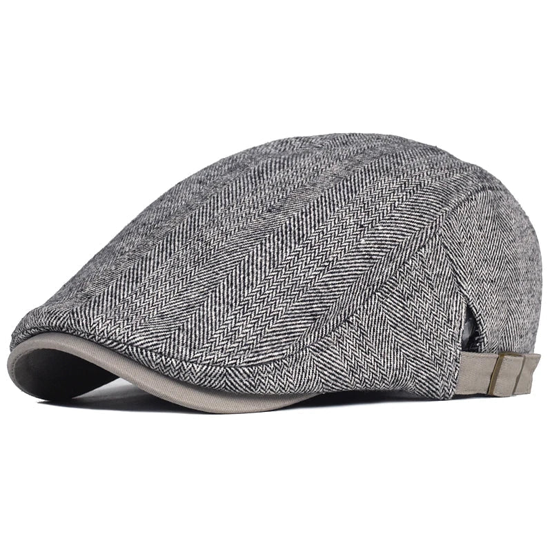 Étienne | Casquette Élégante à Motif Chevron