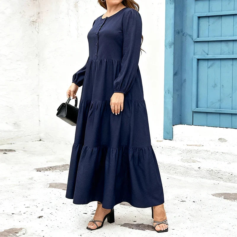 Camille | Robe longue élégante (Grande Taille)
