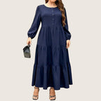 Camille | Robe longue élégante (Grande Taille)