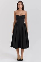 Liorine | Robe Midi Corset Élégante