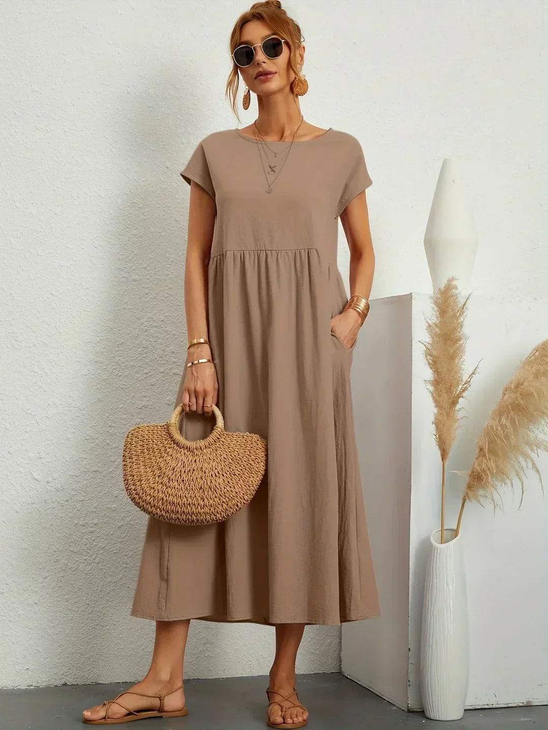 Élise | Robe Légère en Coton avec Poches