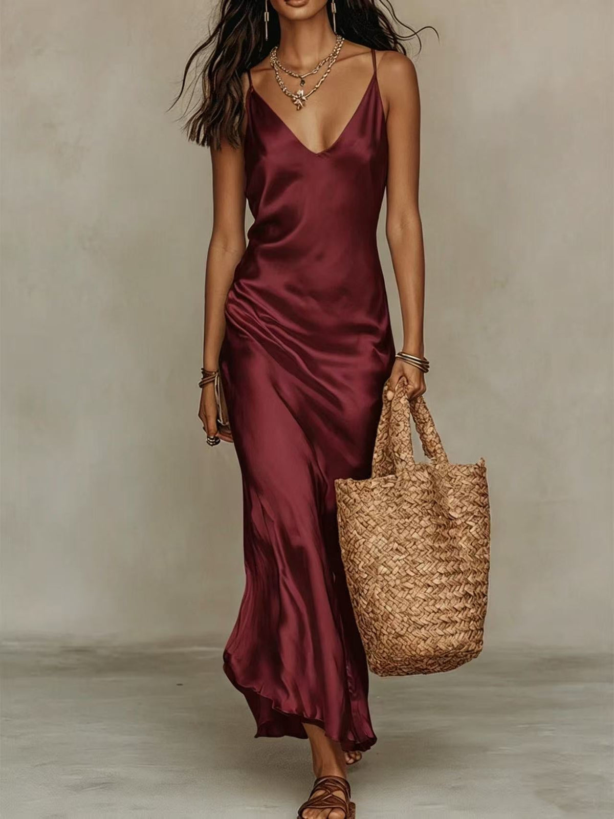 Lioré | Robe Fluide avec Pull Assorti