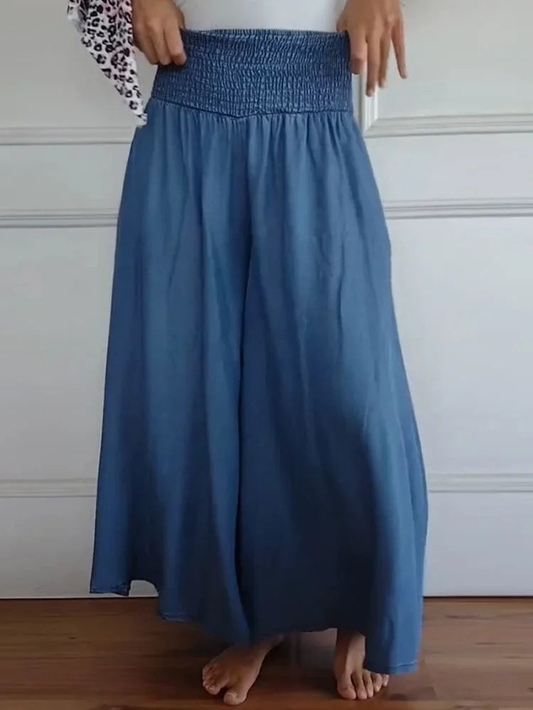 Léonie | Jean Large Taille Haute