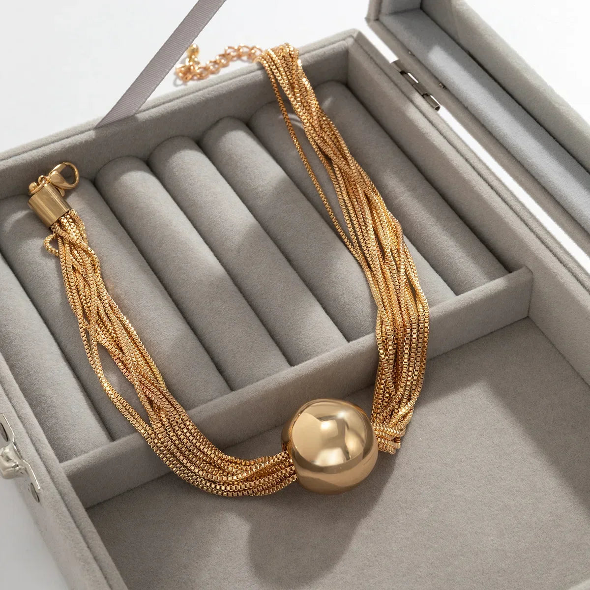 Amélisse | Collier Multicouches Doré Raffiné