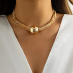 Amélisse | Collier Multicouches Doré Raffiné