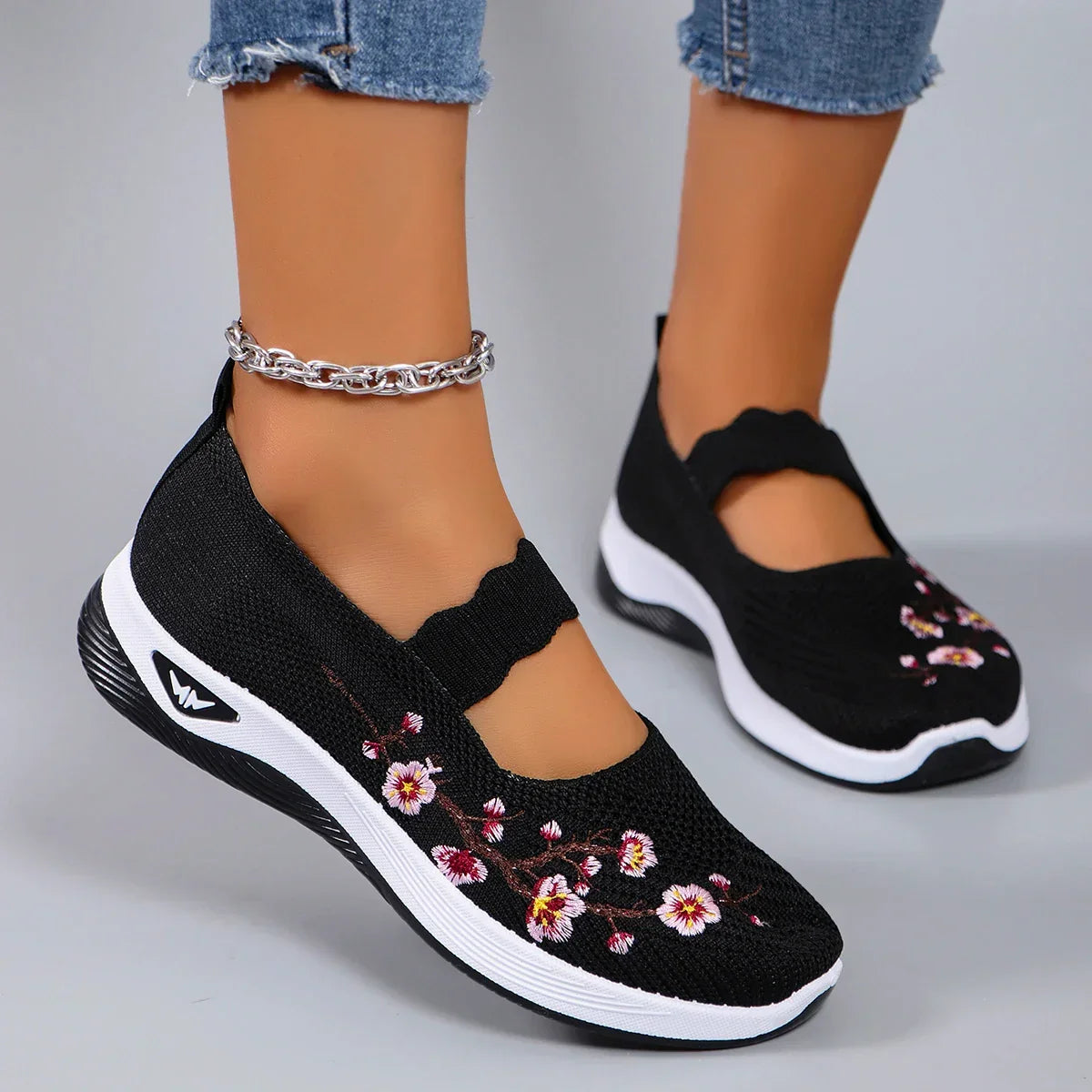 Amaya – Ballerines d’Été en Coton Brodé