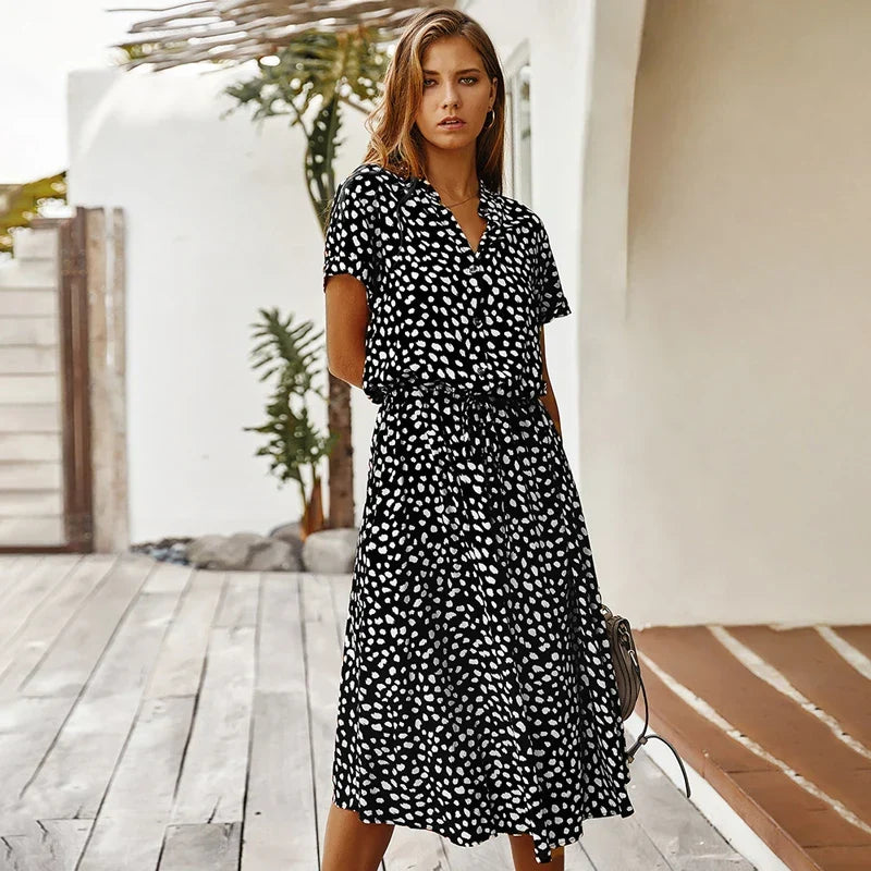 Soléane | Robe Longue Fleurie Fluide