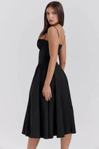 Liorine | Robe Midi Corset Élégante