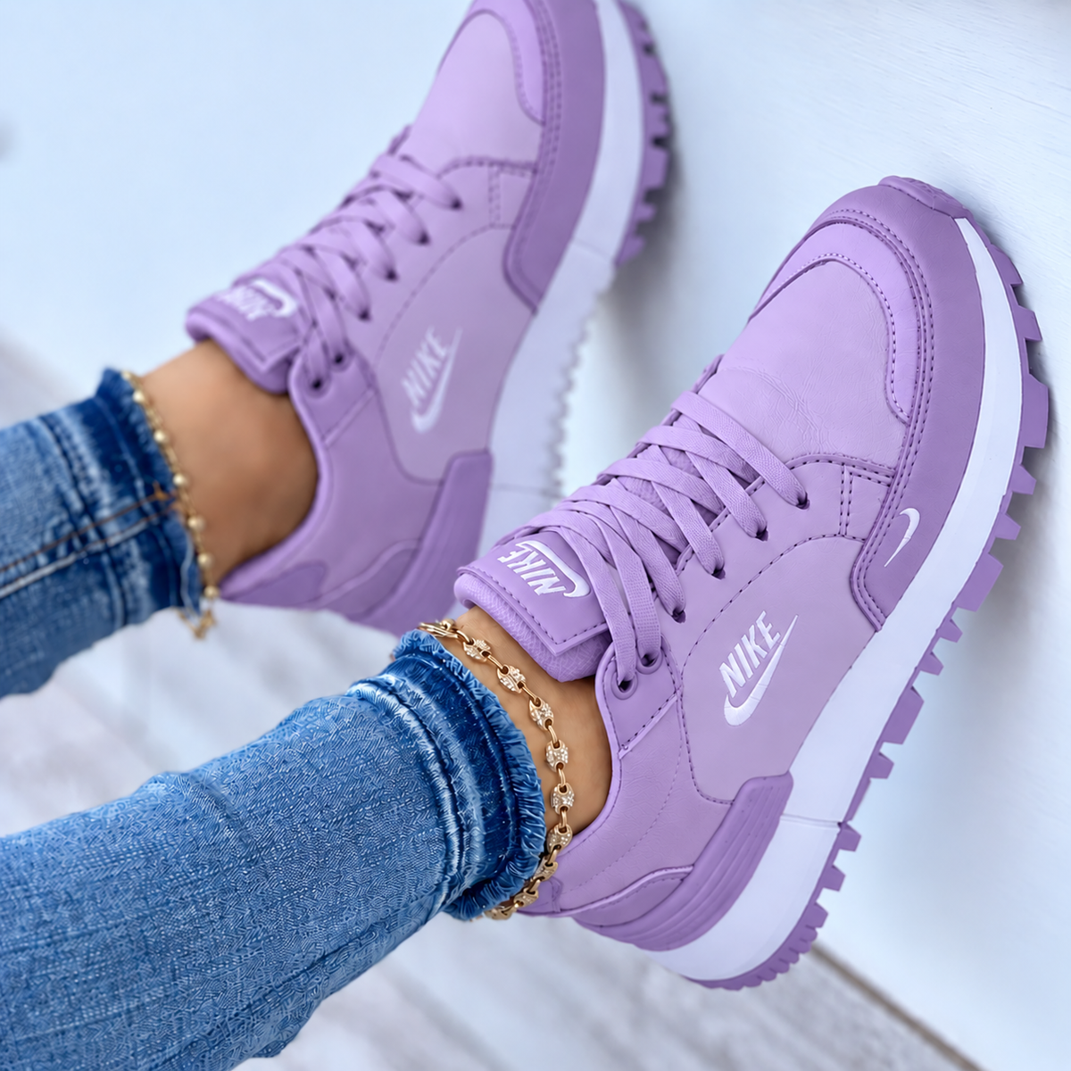 Emilia - Baskets confortables à lacets avec bout rond | 1 acheté, 2 offerts