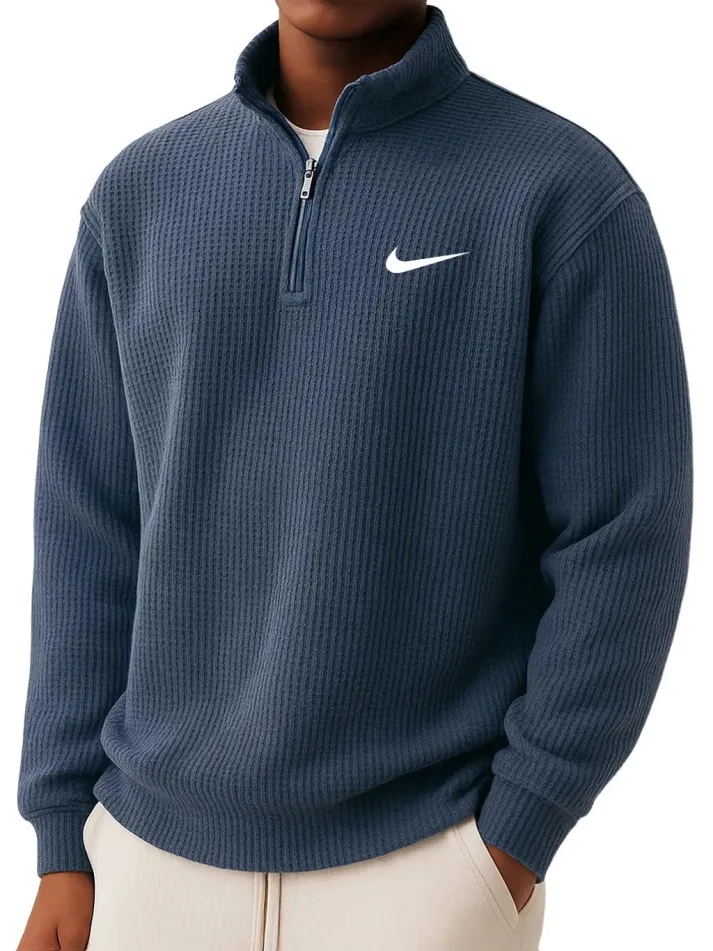 Léo | Pull en maille avec col zippé | 1 acheté = 2 offerts