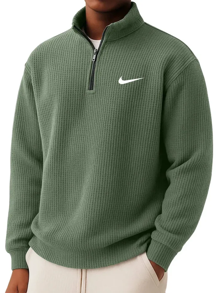 Léo | Pull en maille avec col zippé | 1 acheté = 2 offerts
