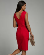 Fresia™ | Robe Élégante Cintrée avec Décolleté en V