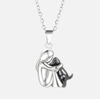Amoria | Collier Cœur à Finition Dorée ou Noire