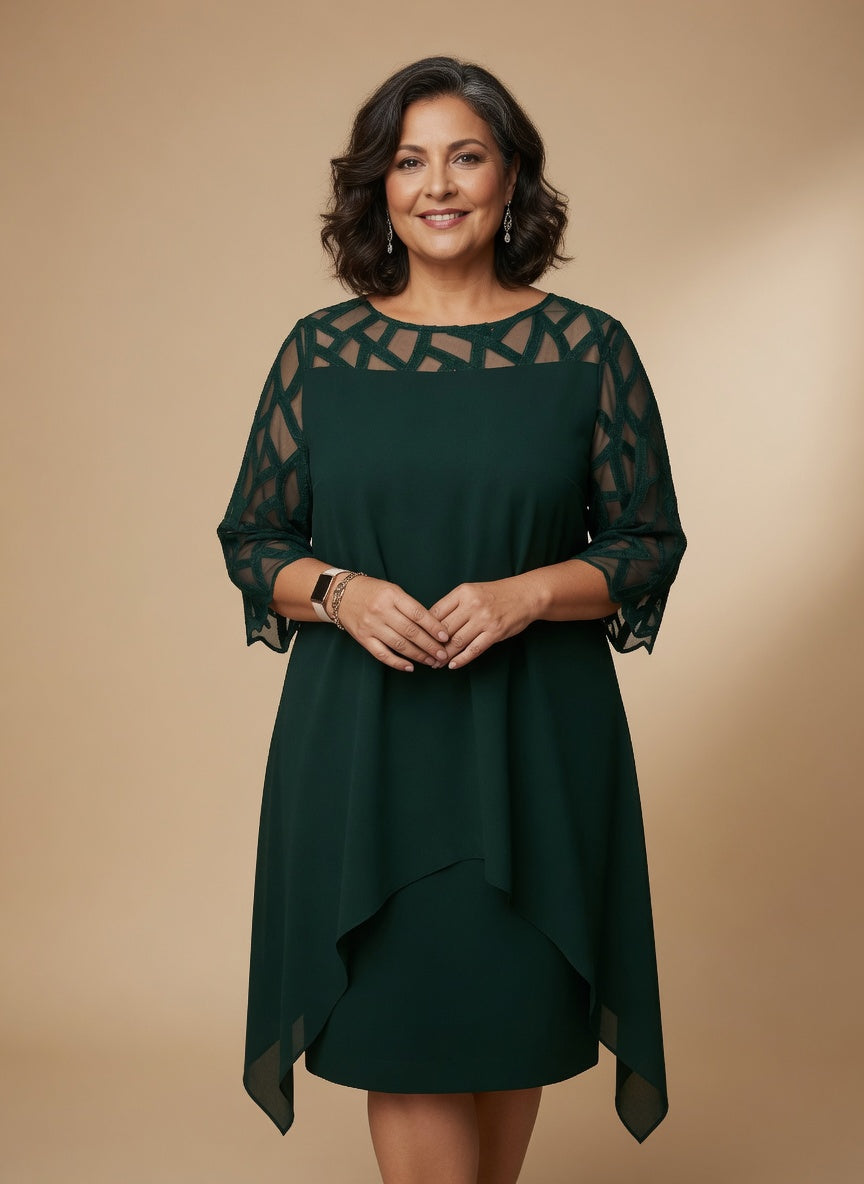 Elara | Robe midi élégante et confortable