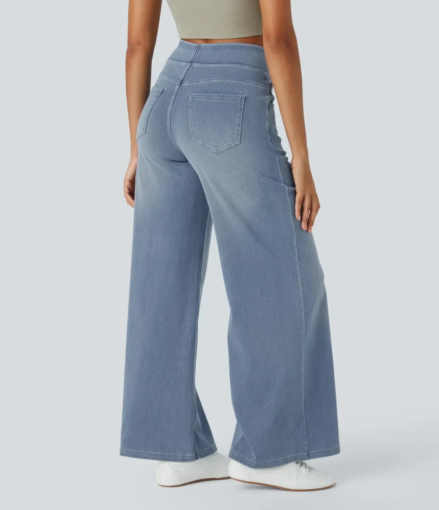 Evie | Pantalon Élastique Taille Haute