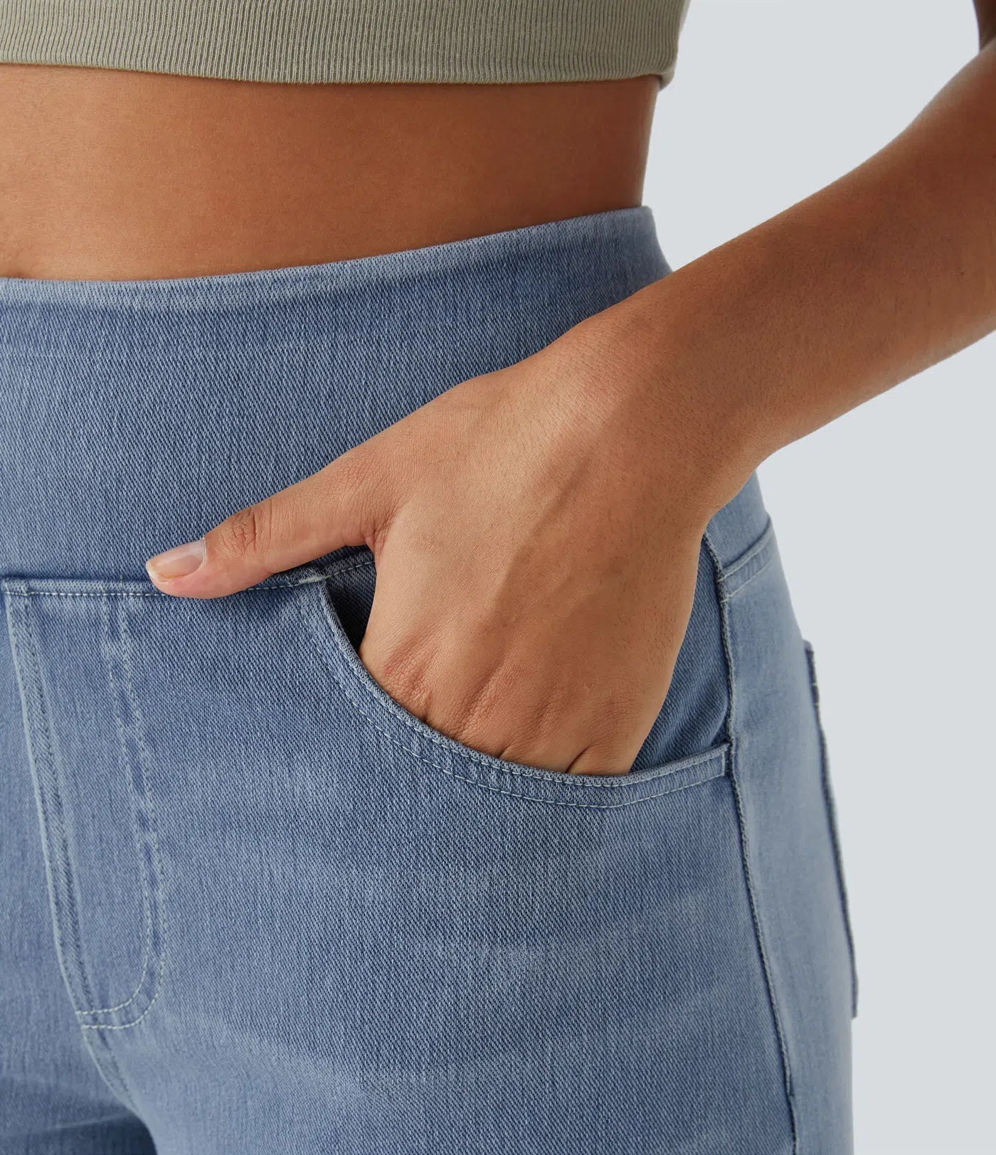 Evie | Pantalon Élastique Taille Haute