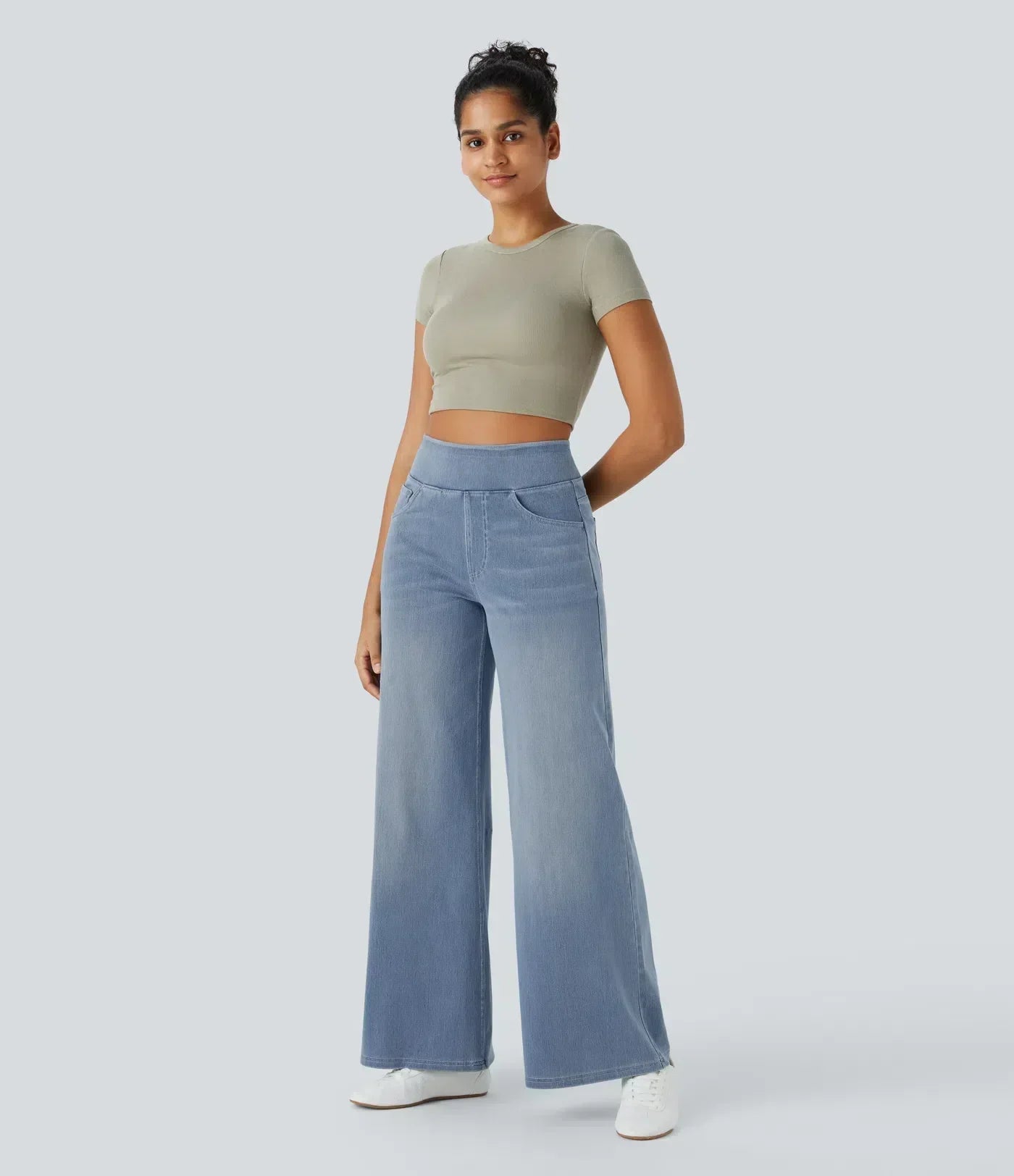 Evie | Pantalon Élastique Taille Haute