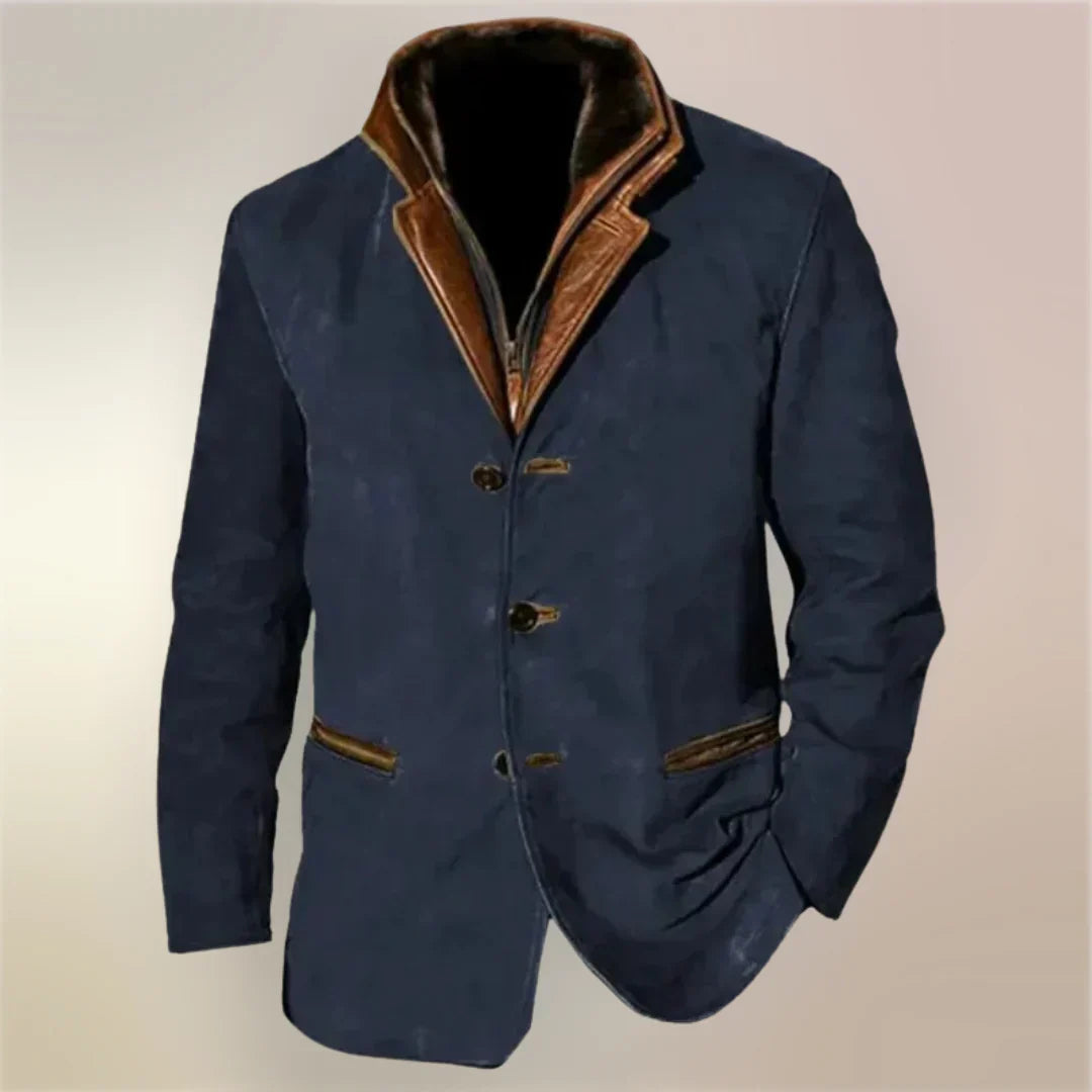 Louis | Veste Suédée Élégante